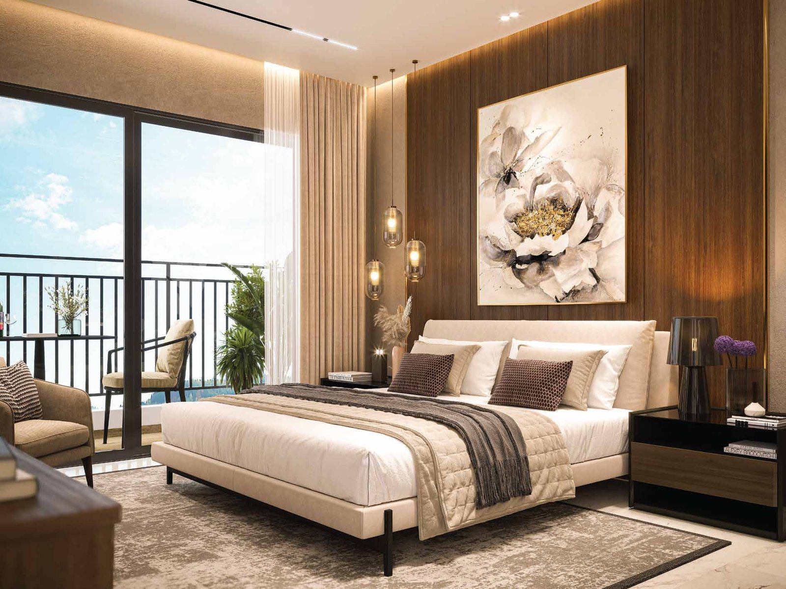 The master bedroom